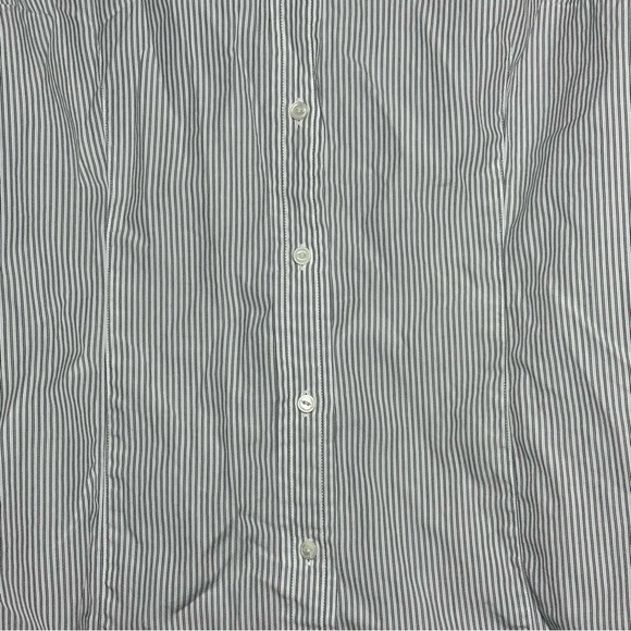 GAP Striped Long Sleeve black white Button Down Shirt size 10 FLAW - Picture 6 of 11